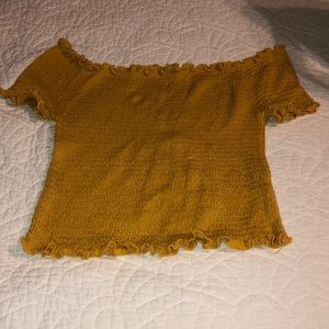 Mustard yellow off shoulder